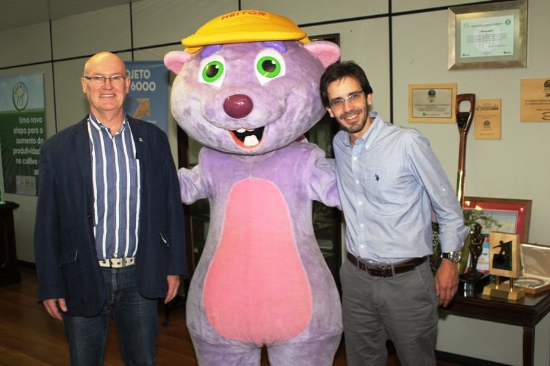 Presidente Guinter Frantz, Heitor e o diretor Tiago Barata