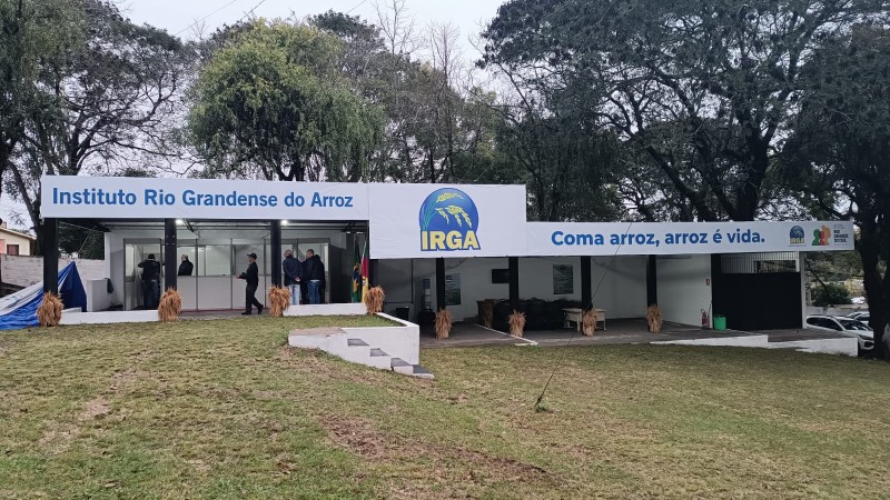 Estande do Irga na 25ª Fenarroz em Cachoeira do Sul