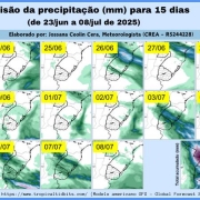 A massa de ar frio e seco, de origem polar, chega ao RS, derrubando as temperaturas